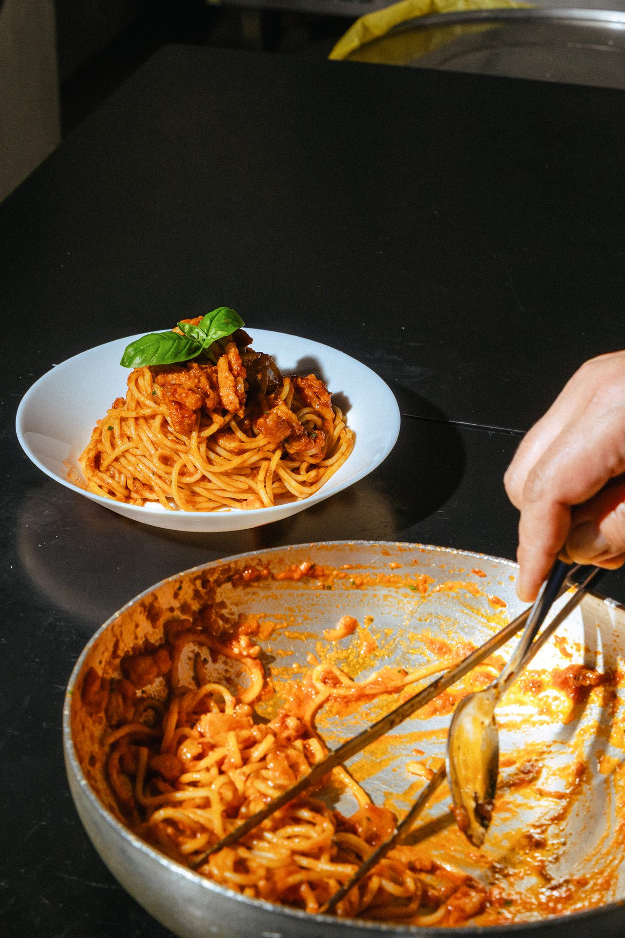 Spaghetti al pomodoro de La Bislunga